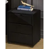 Jockenhöfer Nachtkonsole JOCKENHÖFER GRUPPE "Lore", schwarz (schwarz 372, 06), H:53cm T:45cm, Sideboards, Nachtkonsole