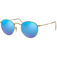 Ray-Ban Round Flash RB3447 112/Z2 50-21 polished gold/copper