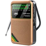 CRGANGZY DAB-Radio tragbar – digitales Radio mit Netz- oder Batteriebetrieb, SW/AM/FM-Radio mit Stereo-Lautsprecher, Kopfhöreranschluss, kleines wiederaufladbares Arbeits-/Küchenradio, extra