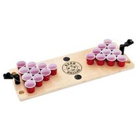 BeerBaller® Shot Pong Classic - Beer Pong im Miniformat aus hochwertigem Birkenholz