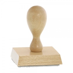 Holzstempel (70x60 mm - 12 Zeilen)