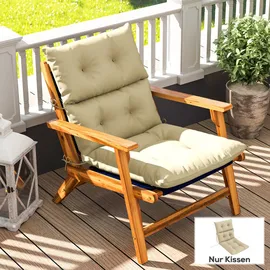 Outsunny Sitzkissen 115 x 56 cm Beige