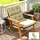 Outsunny Sitzkissen 115 x 56 cm Beige