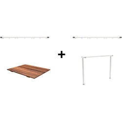AVANTI Esstisch Erweiterung Thermo-Esche Weiß 222 cm