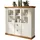 furn.design Highboard 148 x 139 cm Weiß / Eiche