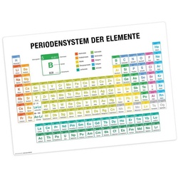 Platzset, Tischset, Platzset abwaschbar – Periodensystem der Elemente, Tischsetmacher, (aus erstklassigem Vinyl, 1-St., 44 x 32 cm / bunt), Made in Germany