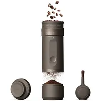 OutIn Fino Tragbare Elektrische Kaffeemühle Kegelmahlwerk - 28 Externe Mahlstufen, 7-Stern-Edelstahlkonus & Ein-Knopf-Bedienung, Kompakte Kaffeemühle Espresso mit Schnellladung, für Reise & Haushalt