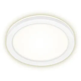 Brilo LED-Außenleuchte Frankfurt Weiß rund Ø 21 cm