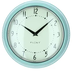 Plint Wanduhr Küchenuhr Retro leaf pastellgrün