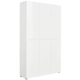 home24 Schuhschrank Mister Dekor Weiß / Hochglanz