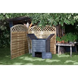 GARANTIA Thermo-wood Komposter 600 Liter anthrazit-braun - Garantia