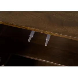 MASSIVMOEBEL24.DE Waschbeckenunterschrank Mango 150x40x65 braun lackiert BARCELONA 251