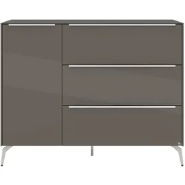 Set One by Musterring Sideboard Reno (1 St), Mit Winkelfuß in diversen Farben, 109 cm Höhe & Farbauswahl grau