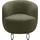 INOSIGN Sessel INOSIGN "Anjuli Lieferzeit nur 2 Wochen", grün, B:72cm H:72cm T:76cm, 100% Polyester, Sessel, Sessel, Runde Form, perfektes Einzelstück, Flausch oder Feinstruktur