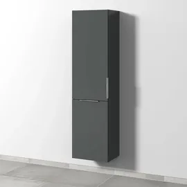 Sanipa 3way Stauraumschrank 45 cm, 1 Wäschekorbklappe, 1 Tür mit Türanschlag links, mit Aufsatzgriff, Badmöbel,