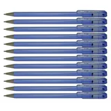 Pentel BK77AB-AE ANTIBACTERIAL+ Kugelschreiber, unterstützt Hygienekonzepte, antibakterielle Wirkung zertifiziert nach ISO 22196, nachfüllbar (BKL77), Schreibfarbe schwarz, 12 Stück