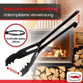 Goldmann Kaminholzzange Metall Ø 0 cm schwarz