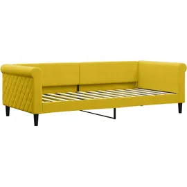 vidaXL Tagesbett Gelb 90x200 cm Samt