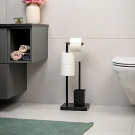 ELUNO WC-Bürstengarnitur 3in1 Schwarz