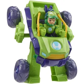 Marvel Press Iron Hulk 2-in-1 Mecha-Rüstung und Fahrzeug, Marvel Iron Man und seine tollen Freunde, ab 4 Jahren