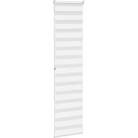 vidaXL Doppelrollo 55 x 200 cm Zebra/weiß