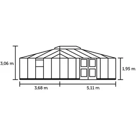 Juliana Grand Oase Alu Anthrazit ESG 3 mm 18,8 m2