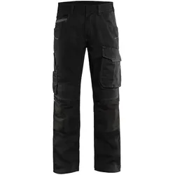 Stretch Servicehose "1495" - D108 - schwarz/dunkelgrau