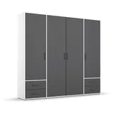 Rauch BLUE Kleiderschrank Voyager 187 x 194 cm Dekor Grau, Weiß Grau /