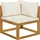 vidaXL 5-tlg. Garten-Lounge-Set mit Auflagen braun