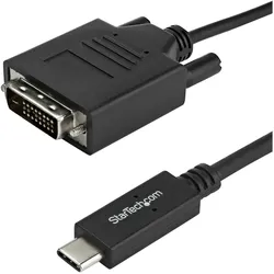 StarTech.com USB-C to DVI Cable - 6 ft / 2m - 1080p - 1920x1200 - USB-C DVI Moni