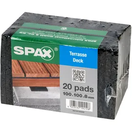 SPAX Terrassen Pads 100 x 100 x 8 mm 20 St.
