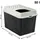Rotho Katzentoilette Berty 57 x 40 x 33 cm Schwarz