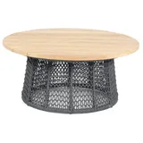SonnenPartner Lounge-Tisch Poison - Polyrope dunkelgrau - Teakholz
