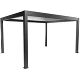 Biohort Pergola 4,5 m x 3,5 m Dunkelgrau-Metallic/Silber-Metallic