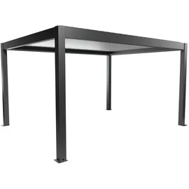 Biohort Pergola 4,5 m x 3,5 m Dunkelgrau-Metallic/Silber-Metallic