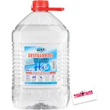 Zama4Zingo Klax Destilliertes Wasser 5 Liter | Entmineralisiert nach VDE 0510 | Für Starterbatterien, Haushalt, Hobby & Anwendung im Labor Karte