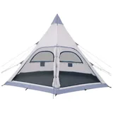 Skandika Tipi 460 Protect | Indianerzelt, für 6 Personen 3 m Stehhöhe, beige 6 PERSONEN