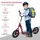 Homcom Kinderroller 12 Zoll Rot