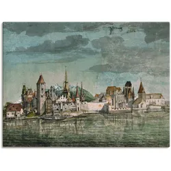 Artland Leinwandbild »Innsbruck von Norden gesehen. 1494.«, Österreich, (1 St.), auf Keilrahmen gespannt Artland Farbe Bild(er): blau