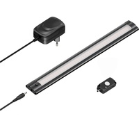 Ledscom.de LED Unterbau-Leuchte SIRIS schwarz matt mit Netzteil und