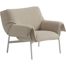 Muuto Wrap Lounge Sessel gepolstert beige/grau