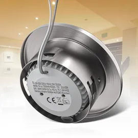 B.K.Licht Einbaustrahler 10er Set (68mm) schwenkbar Matt-Nickel