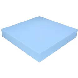 Schaumstoff Kissen Blau 50cm x 50cm x 8cm RG 35/50