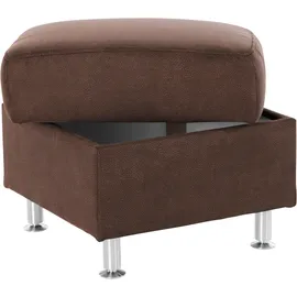Home Affaire Hocker Cardoso mit Stauraum 58 x 47 x 58 cm Braun