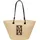 Marc O'Polo Shopper Papierstroh Yellow/Black