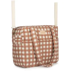 Nobodinoz - Hyde Park Kinderwagen Tasche, wasserfest, terracotta checks
