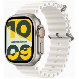 Apple Watch Ultra 2 GPS + Cellular 49 mm Titangehäuse natur, Ocean Armband weiß One Size