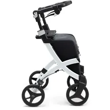 Rollz Flex 2.0 Rollator leicht mit Sitz pebble white