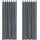 vidaXL Verdunkelungsvorhänge 2 pcs Hellgrau 140 x 225 cm