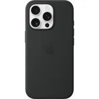 Apple iPhone 16 Pro Silikon Case mit MagSafe schwarz